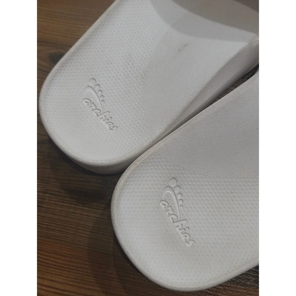Archies White Arch Support Slides Waterproof Sport Comfort 12 Mens 11 women